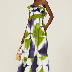 Busayo Tie Dye One Shoulder Maxi Dress